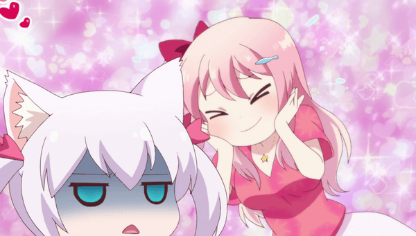 Beautiful And Pink-Haired Azumi from Nyanko Days